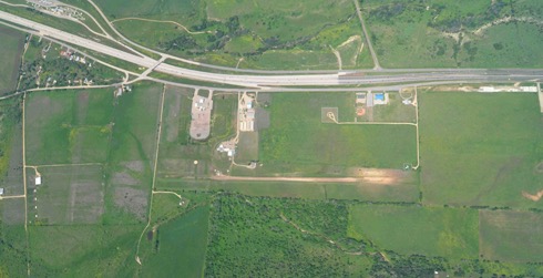 Skydive Temple Overhead View